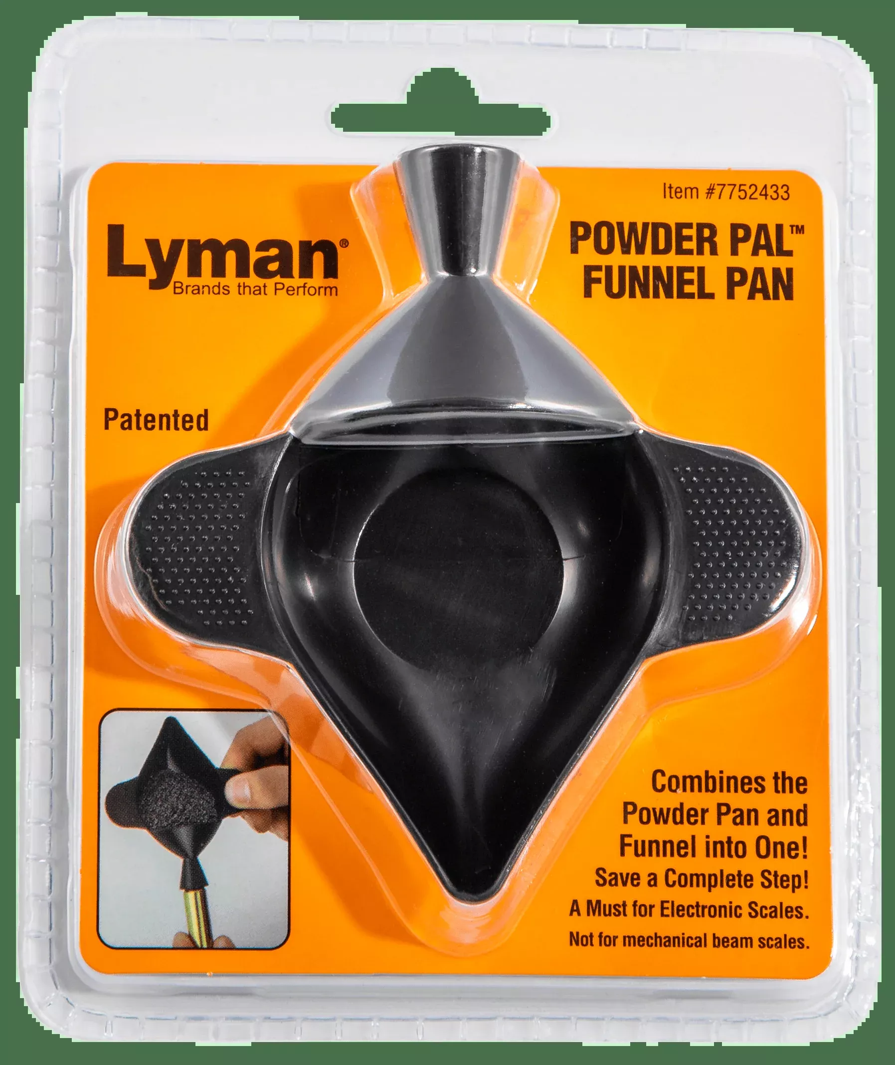 Lyman Powder Pal, Lym 7752433 Elec Scale Funnel Pan