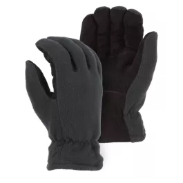 Majestic Winter Lined Deerskin Drivers Glove With Fleece