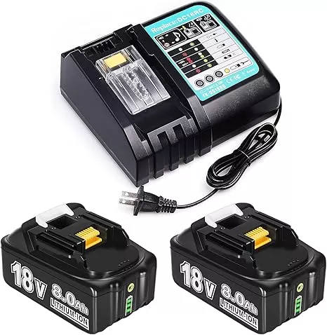 Makita 2pk Replacement Makita 18V 8.0A #2BATT1CHARG