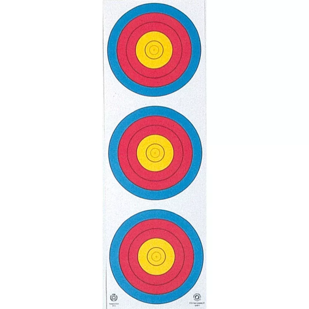 Maple Leaf Target Face - 3 Spot (Vertical)
