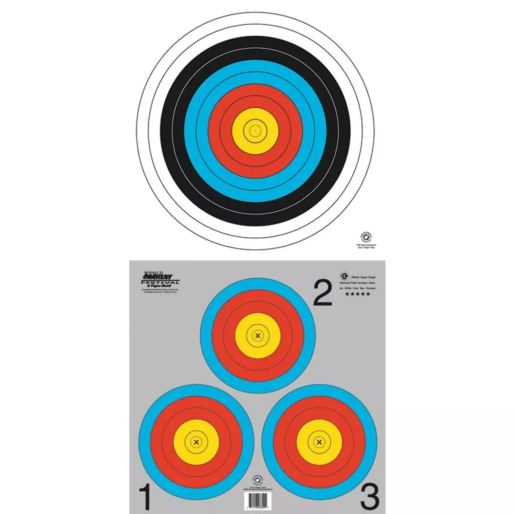 Maple Leaf Target Face - Dual Vegas (100pk)