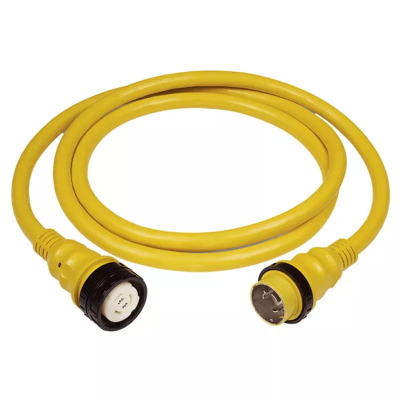 Marinco 50AMP 125/250V Shore Power Cable – 12 – Yellow