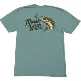 Marsh Wear Men's Heritage Bass Tee Shirt - Agate - M