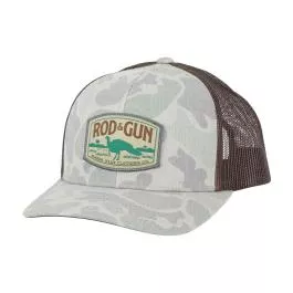 Marsh Wear Rod & Gun Twill Trucker Hat - Green Camo