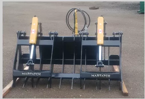Martatch | Grapple Rake | Model MRRG-B Series | Working Width 64″, 72″ & 80″ | Euro/Global Mount | Horsepower 40 To 150 HP | For Tractors