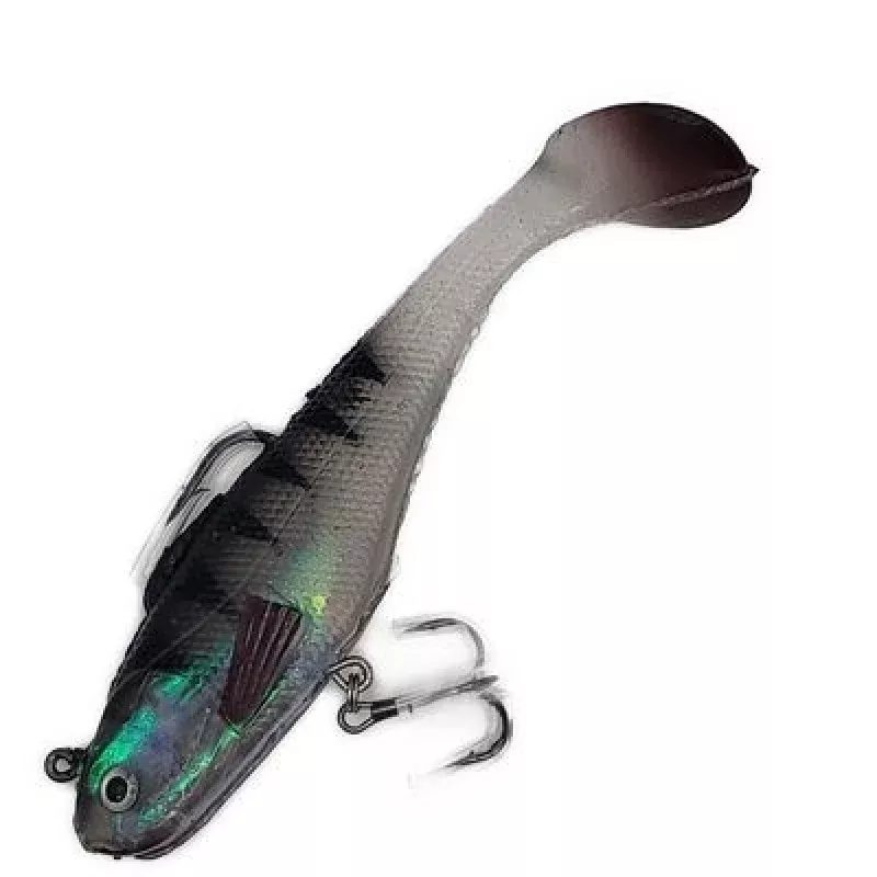 Max Shad Swimbait 5 – Green w/ Black Stripes