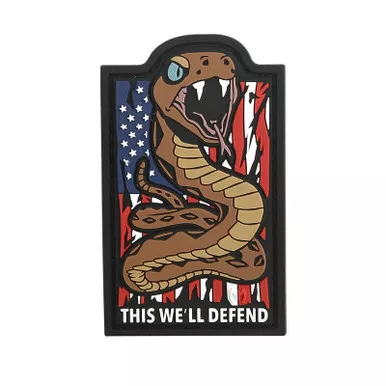 Maxpedition DFND This We'll Defend Morale Patch - 1.75" x 2.90"