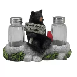 MayRich Company Black Bear & Cardinal Salt/Pepper