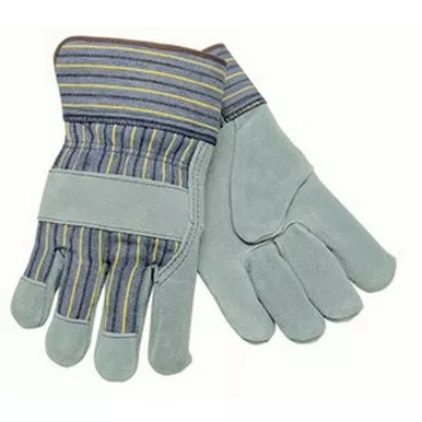 MCR Safety 1450 Split Leather Palm Full Foam Insulated Work Gloves w/ 2.5" Plasticized Cuff