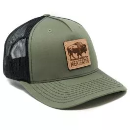 MeatEater Bison Badge Trucker Hat – Loden/Black
