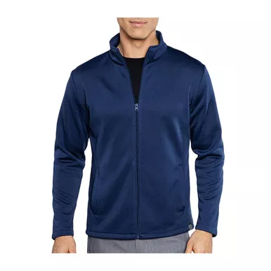 MED COUTURE Mens Stamford Performance Fleece Navy Jacket (8688-NAVY)
