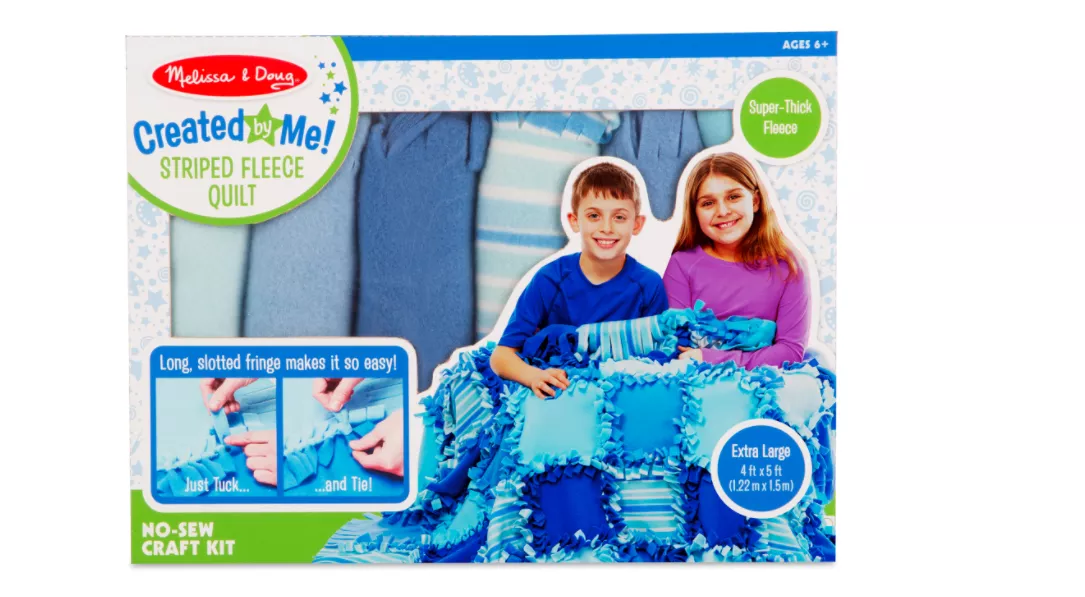 Melissa & Doug Created by Me – Striped Fleece Quilt #30096