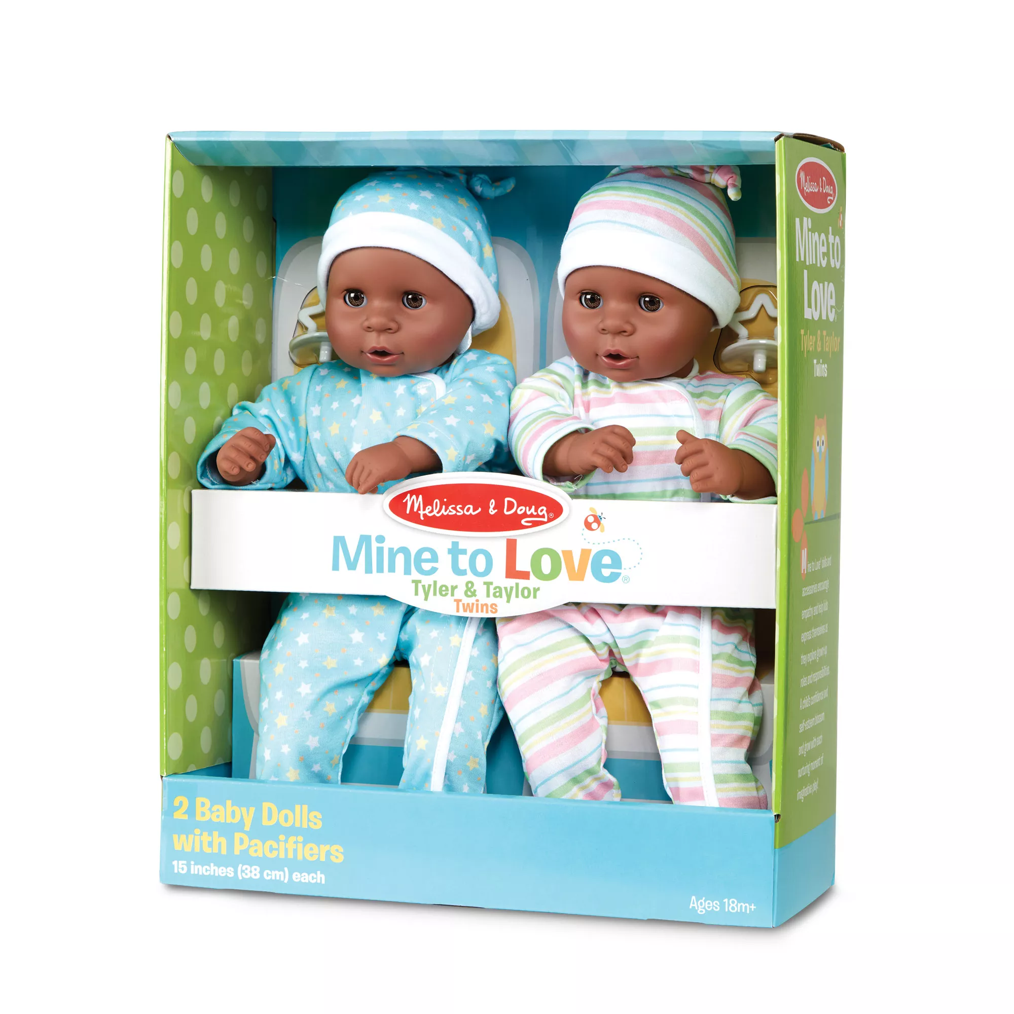 Melissa & Doug Mine to Love Twins Tyler & Taylor Dolls # 31730
