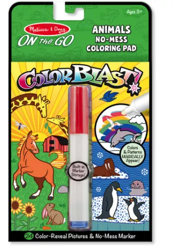 Melissa & Doug On the Go ColorBlast No-Mess Coloring Pad – Animals #5502