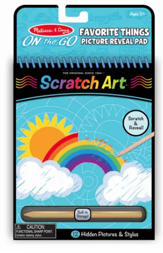 Melissa & Doug On the Go Scratch Art: Favorite Things# 9418