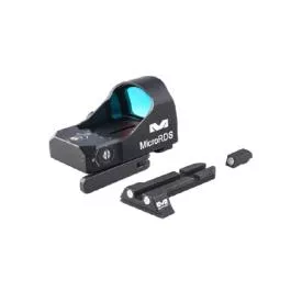 Meprolight MePro Red Dot micro Sight with Quick Detach (QD) Adaptor and Backup Day/Night Sights - Sig Sauer