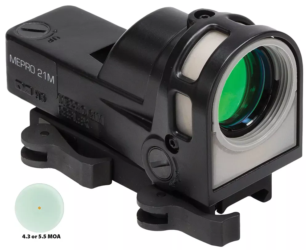Meprolight USA Mepro M21 Black 1x 30mm 4.3 MOA Illuminated Dot Reticle