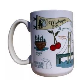 Michigan Awesome Michigan Icons Mug