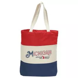 Michigan Awesome Michigan Patriotic Tote Bag