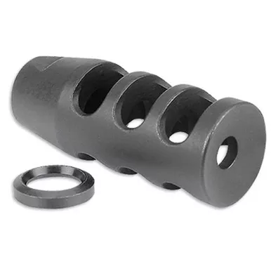 Midwest Industries Muzzle Brake 5.56mm 1/2"-28 Thread Steel Black