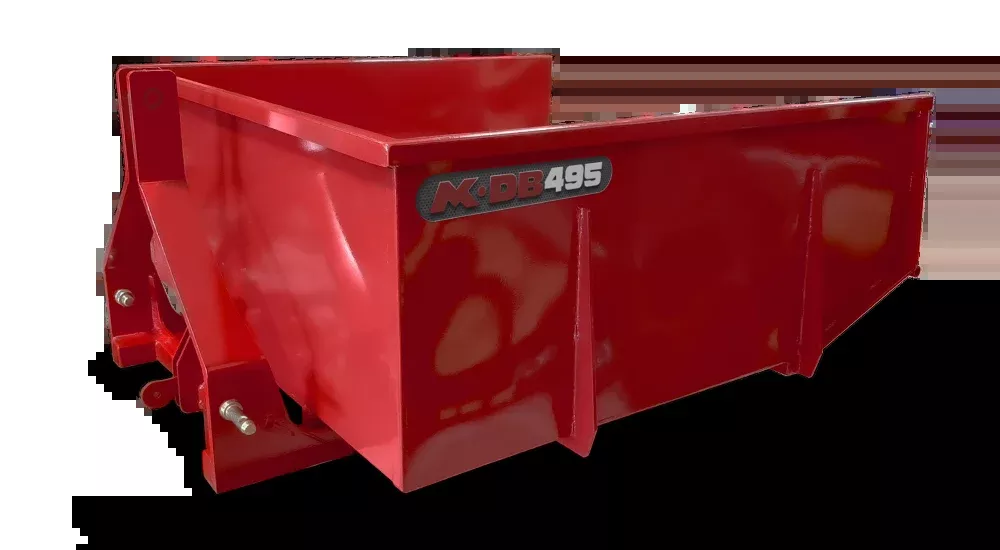 MK Martin | Dump Box 3PH Hitch | Model DB395 & DB495 | 10-30 Cu.Ft Capacity | Heavy Duty Tubular Subframe | For (Cat 1 Hitch) Tractors