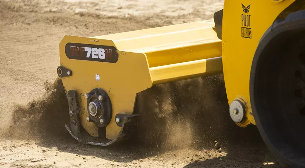 MK Martin | Rotary Tiller | RT726SF & RT726HF | 74″ Working Width | Standard & High Flow | Hydraulic Flow 16-40 GPM | For Skid Steers