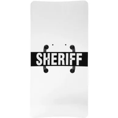 Monadnock Model 2448E Capture Prison Shield w/ Ambidextrous Handle, Clear, 24" x 48"