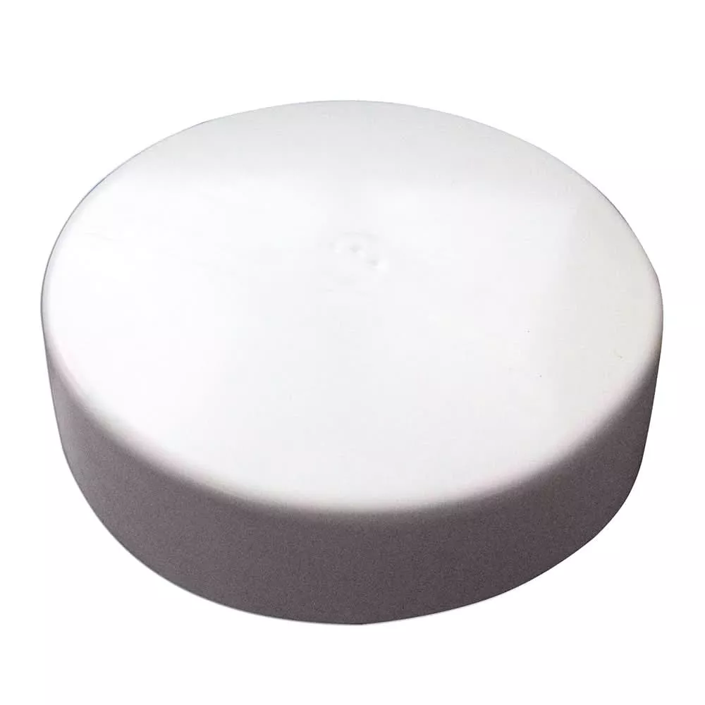 Monarch Flat White Piling Cap - 7" - WFPC-7