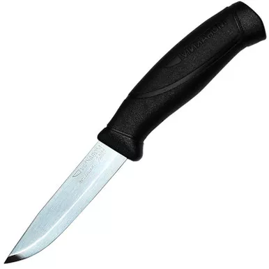 Morakniv Fixed Blade Knife 4.1" Clip Point SS Blade Polymer Handle Black