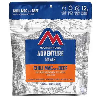Mountain House Chili Mac with Beef Freeze Dried Food 2 Serving
