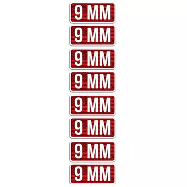MTM CL9MM AMMO CALIBER LABELS 9MM