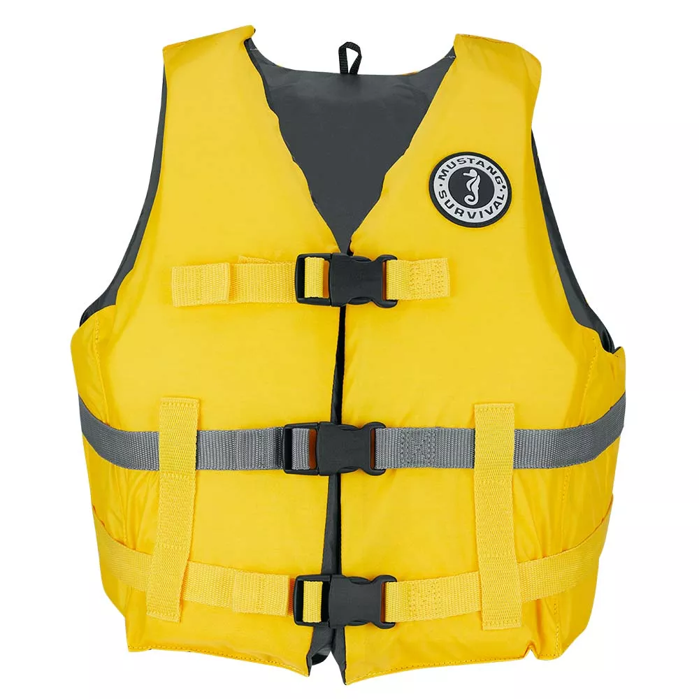 Mustang Livery Foam Vest – Yellow – Medium/Large
