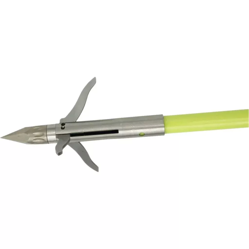 Muzzy Classic Fish Arrow (Chartreuse with Iron 3 Barb Point)