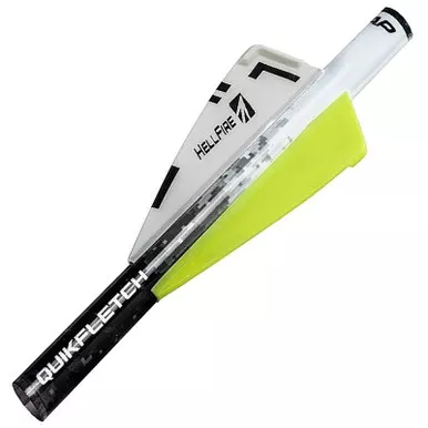 NAP Quikfletch 3" Hellfire Std - W/Y/Y (6 Pack)