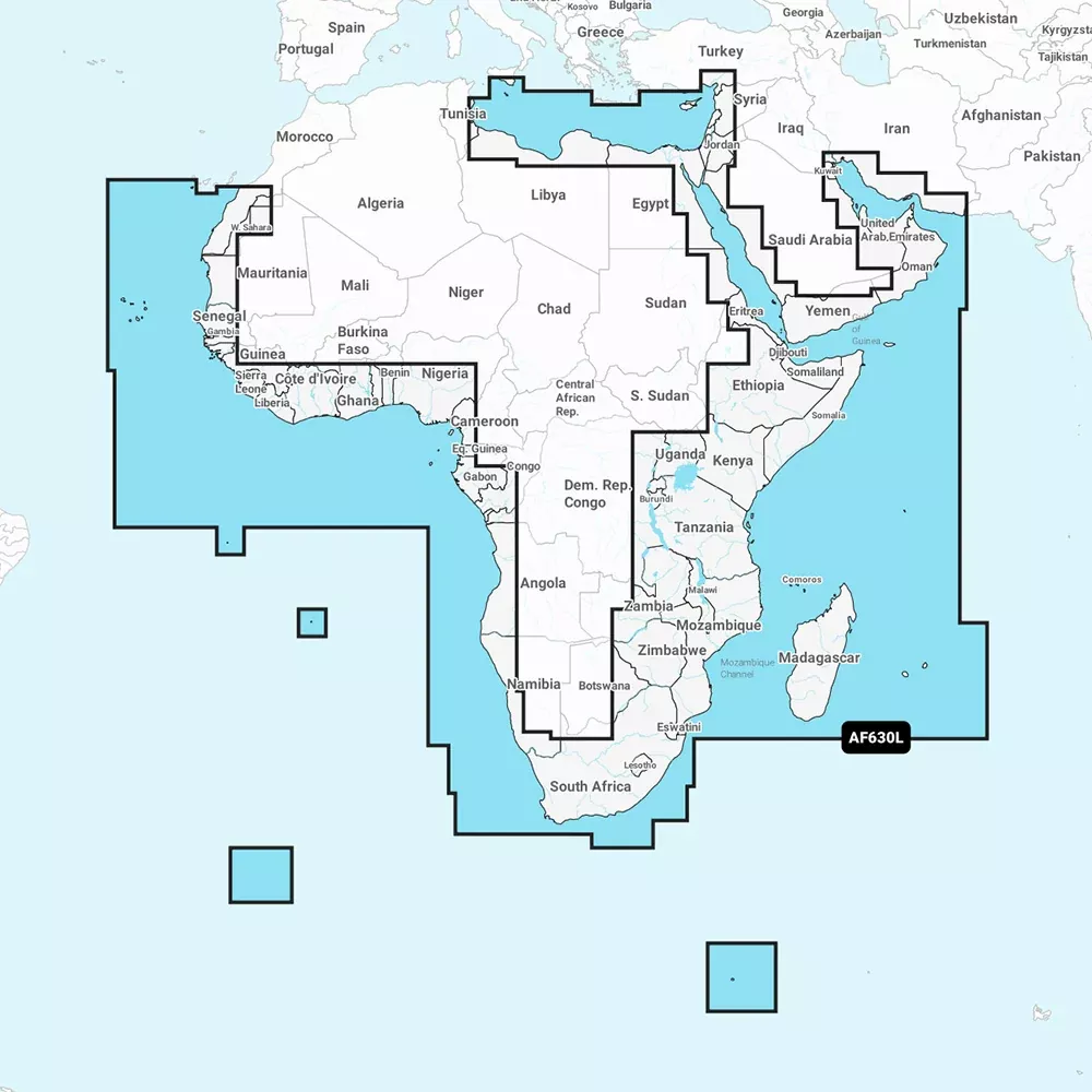 Navionics NAAF630L – AfricaMiddle East – Navionics+ [010-C1307-30]