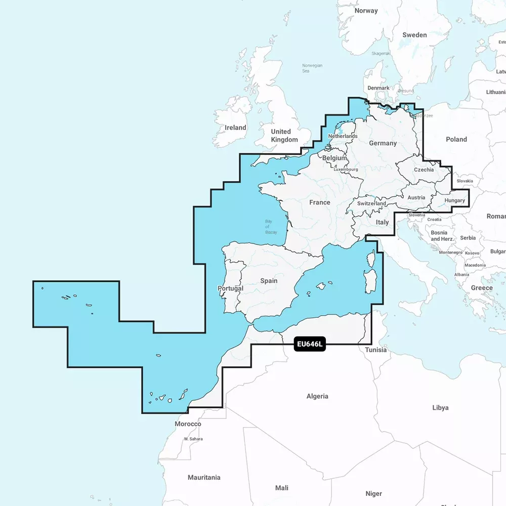 Navionics NAEU646L – Europe, CentralWest – Navionics+ [010-C1354-30]