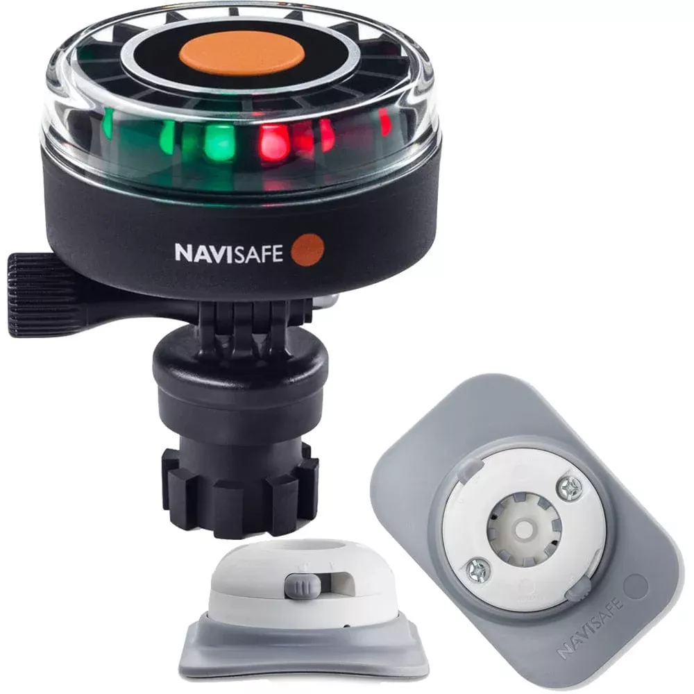 Navisafe Navilight 2NM Tricolor w/Navimount Base & RIB Mount – White