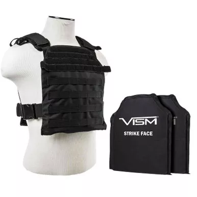 NcStar BSCVPCF2995 Fast Plate Carrier w/ Level IIIA Soft Ballistic Panels Shooter's Cut - 10" x 12"