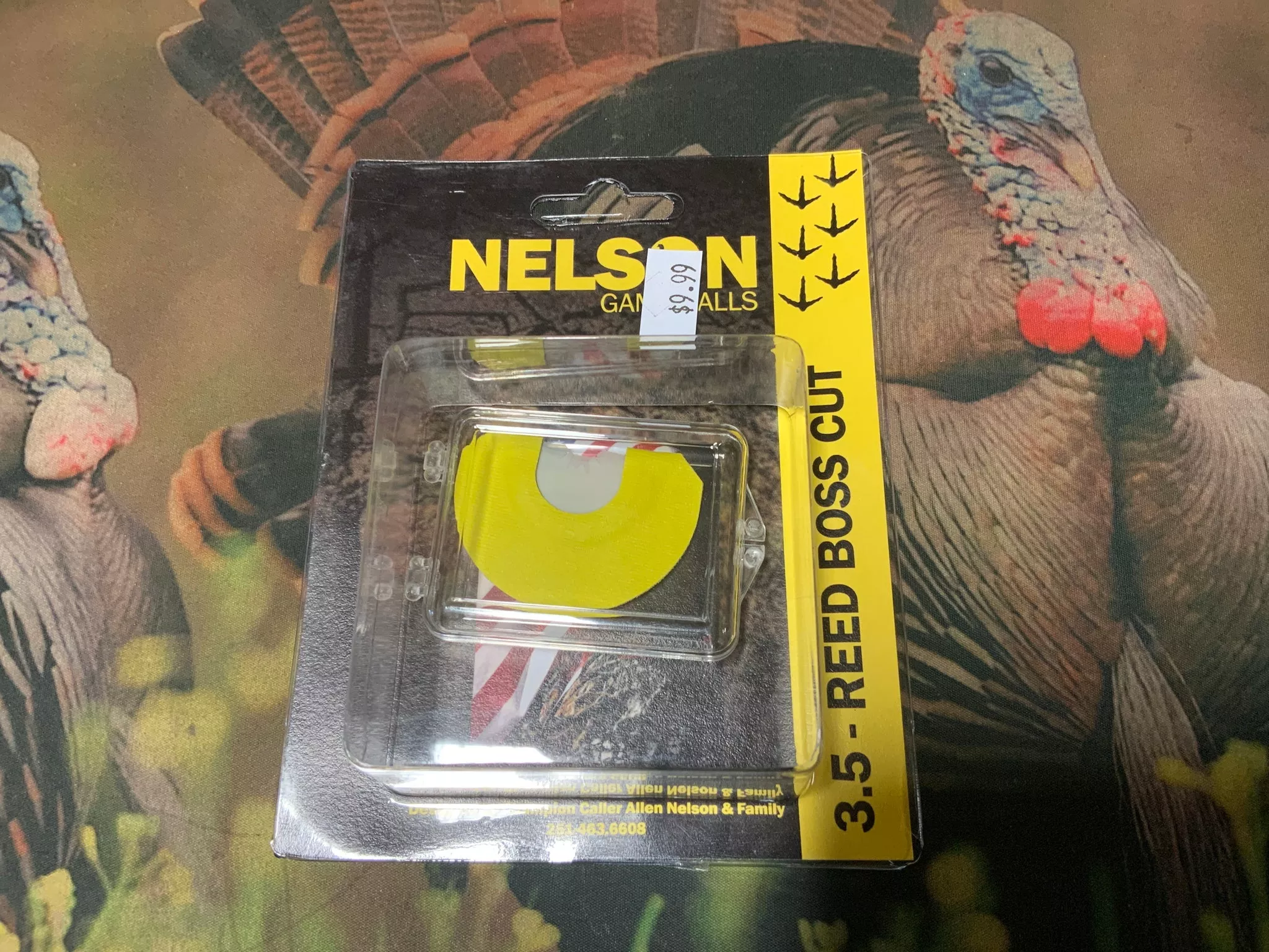 Nelson Game Calls 3.5 Reed-Boss Cut Mouth Call #35REEDB