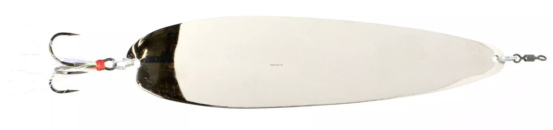 Nichols Lures Ben Parker Super Magnum Flutter Spoon 9" Silver Chrome