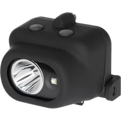 Nightstick NSP-4608BC Multi Function Clip-On LED Headlamp, White Spotlight, White Floodlight, Black Body