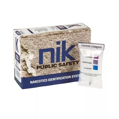 NIK 800-6080 Drug Test K - Opiates (Opiates Reagent), Box of 10