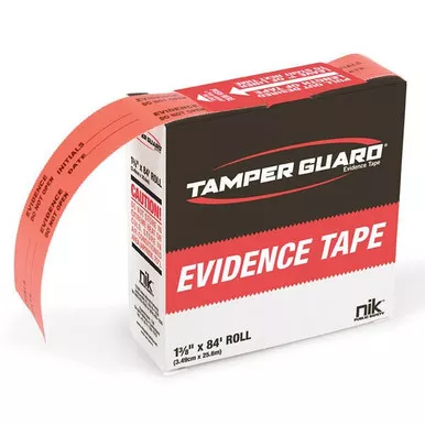 NIK BD2100 Tamper Guard Evidence Tape, 1.25" x 84'