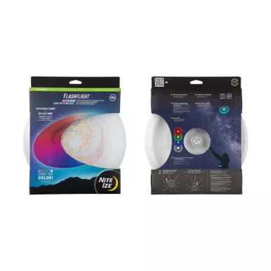 Nite Ize FFDR-07S-R8 Flashflight Rechargeable Light Up Flying Disc, Disc-O Tech™