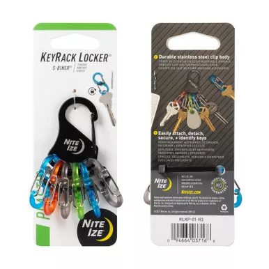 Nite Ize KLKP-01-R3 KeyRack Locker S-Biner Plastic