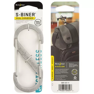 NITE IZE S-Biner Dual Carabiner #5 Stainless