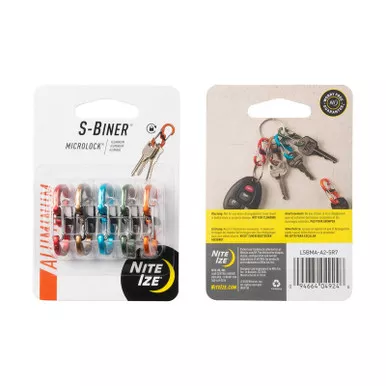 Nite Ize S-Biner MicroLock Aluminum, 5-Pack