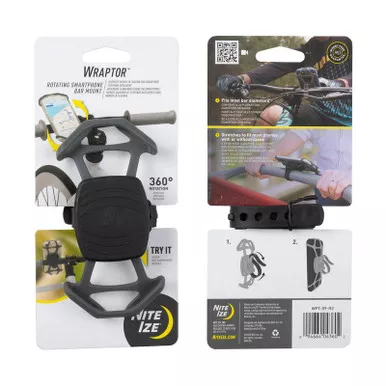 Nite Ize WPT-09-R3 Wraptor™ Rotating Smartphone Bar Mount