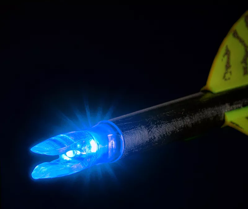 Nockturnal- H Lighted Nock (nt-414) Blue 3-pack