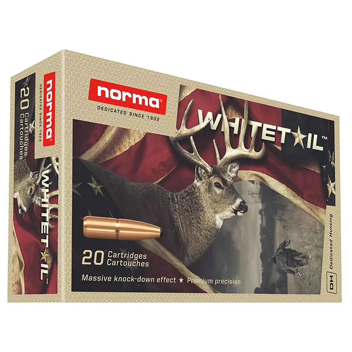 Norma AmmunitionDedicated Hunting Whitetail 30-06 Springfield 150 gr Pointed Soft Point (PSP) 20/Box